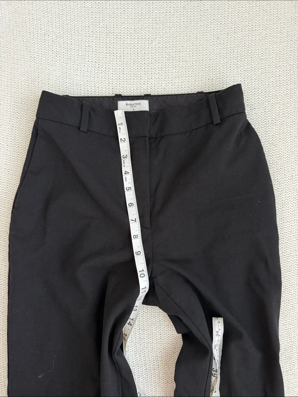 Babaton Atelier Wool Trousers Black Size 4